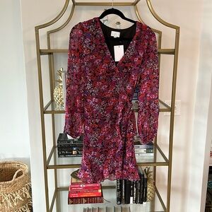 NWT Sugarlips floral wrap dress size M
